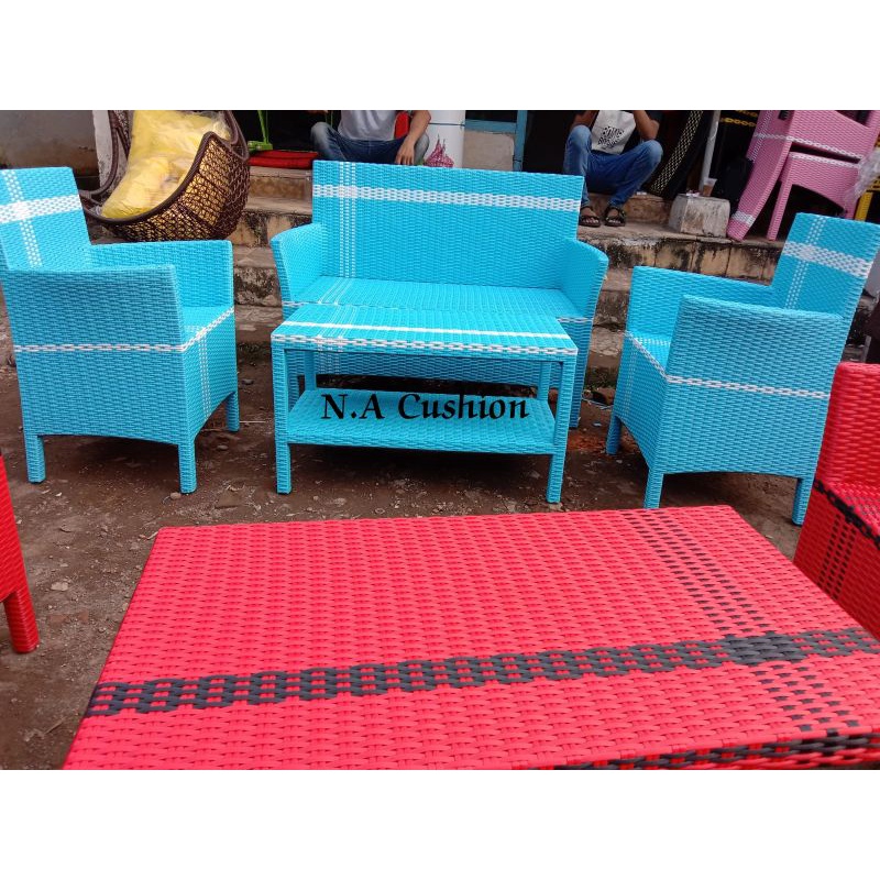 Kursi Tamu minimalis (Kursi Sofa Hawai 2.1.1)-Biru