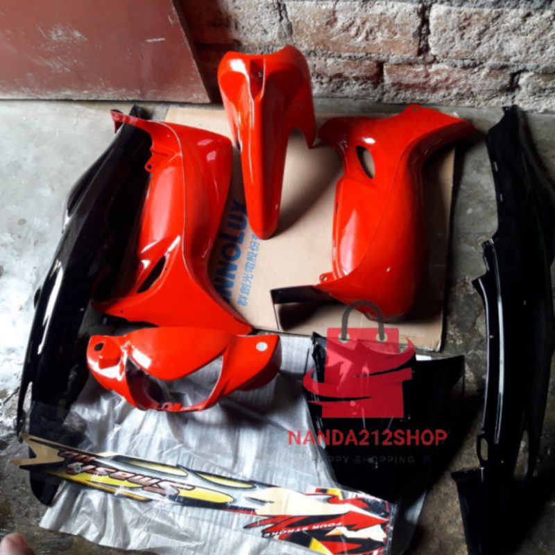 Cover body full halus smash new 110 plus striping