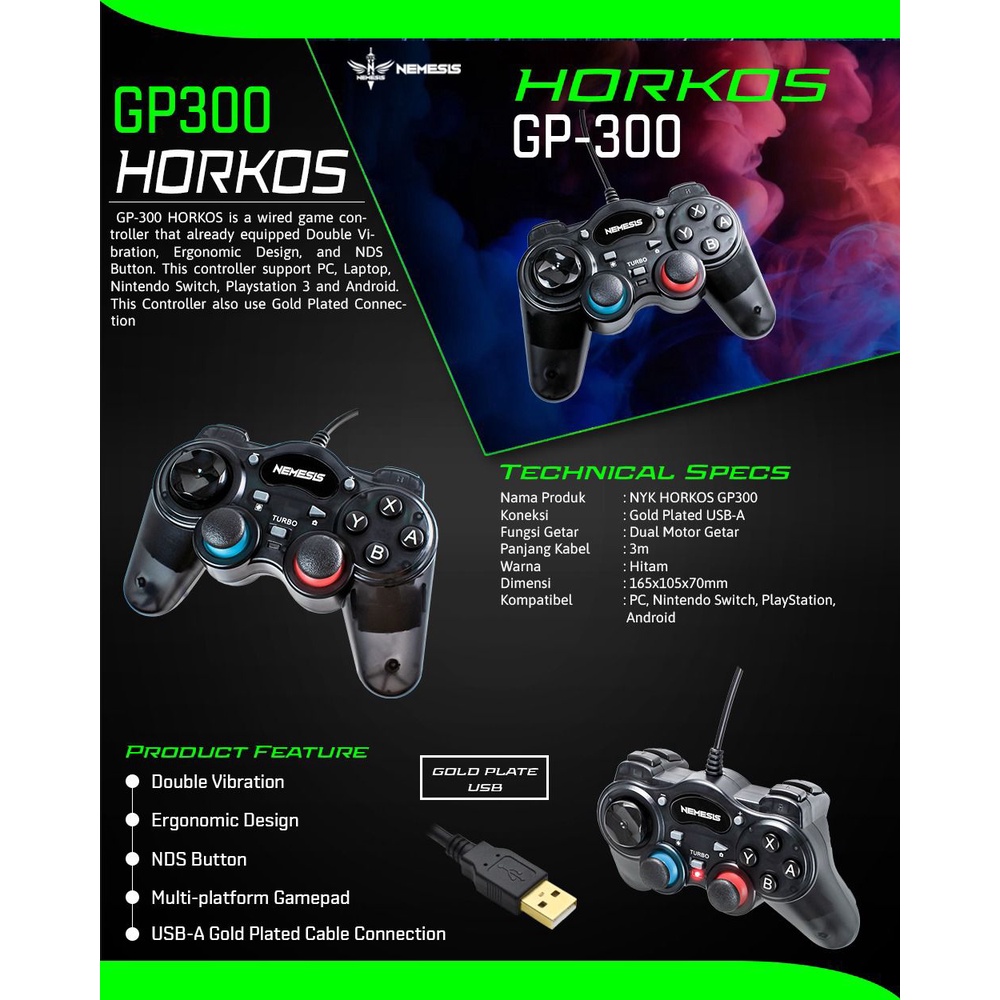 Gamepad NYK Nemesis HORKOS GP300 Multiplatform