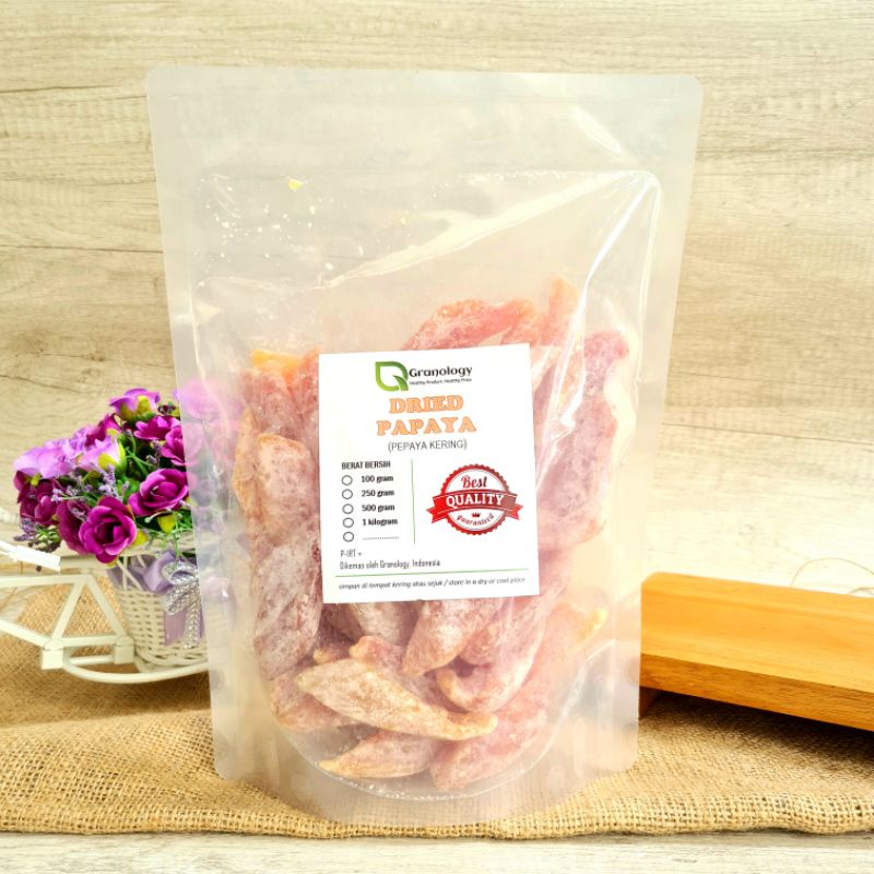 Pepaya Kering / Dried Papaya (1 kilogram) by Granology