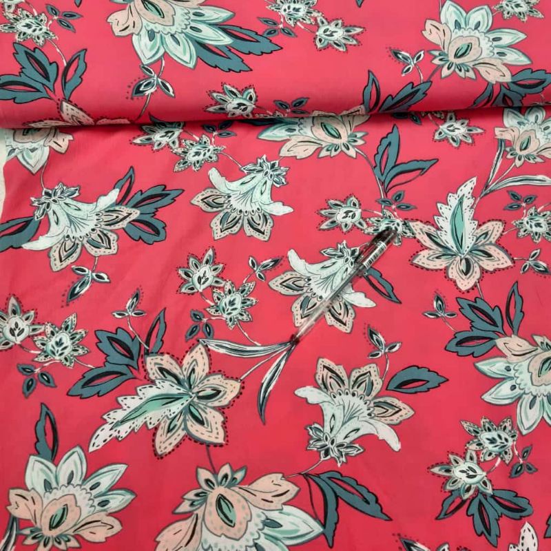 bahan kain rayon crinkle garment import harga 0,5 meter