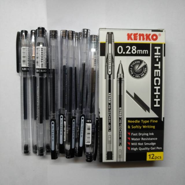 

Kenko Hi-tech Pulpen Hitech kenko 0.28mm gel pen cair