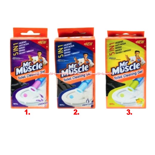 Mr Muscle Toilet Cleaning Gel 5in1 Dengan Alat Higienis Anti Noda Mrmuscle Starkit Pewangi Toilet Otomatis Model Gel Di Tempel Di Kloset Jel Jeli Jelly