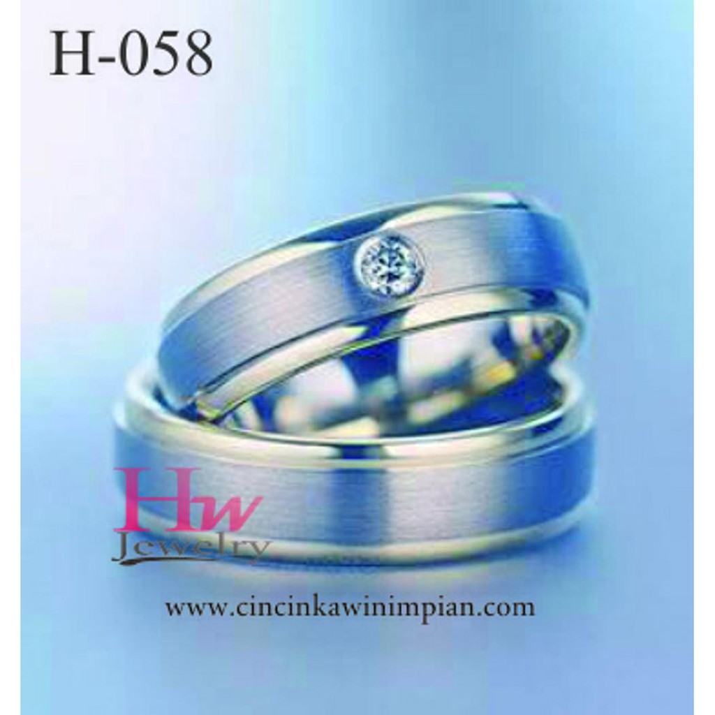 Termurah Cincin Kawin Perak Murah Bergaransi Ukuran Tunangan Couple Nikah