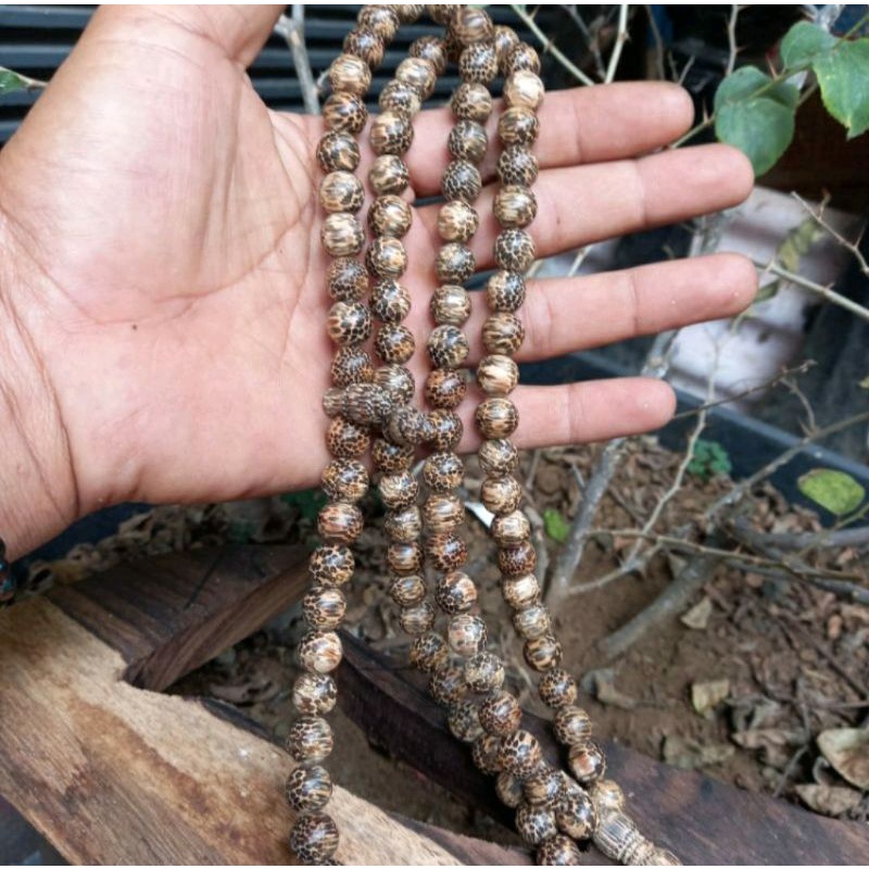 Tasbih Kayu Liwung Macan Asli  10mm Tasbih Kayu  Liwung Macan  Tasbih Kayu  Liwung Macan