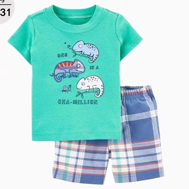 Setelan Baju Bayi Dino/ Baju Bayi Import/ Baju Anak Dino