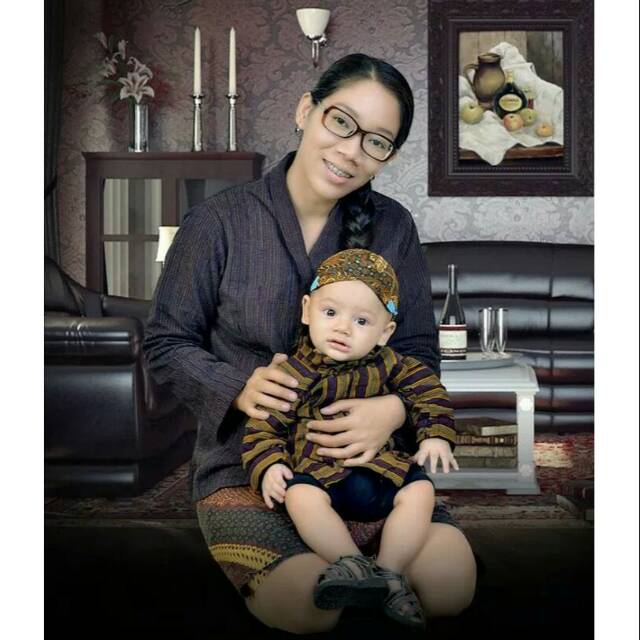 BAJU KEBAYA LURIK WANITA DEWASA SET JARIK ADAT JAWA MURAH TENUN HALUS