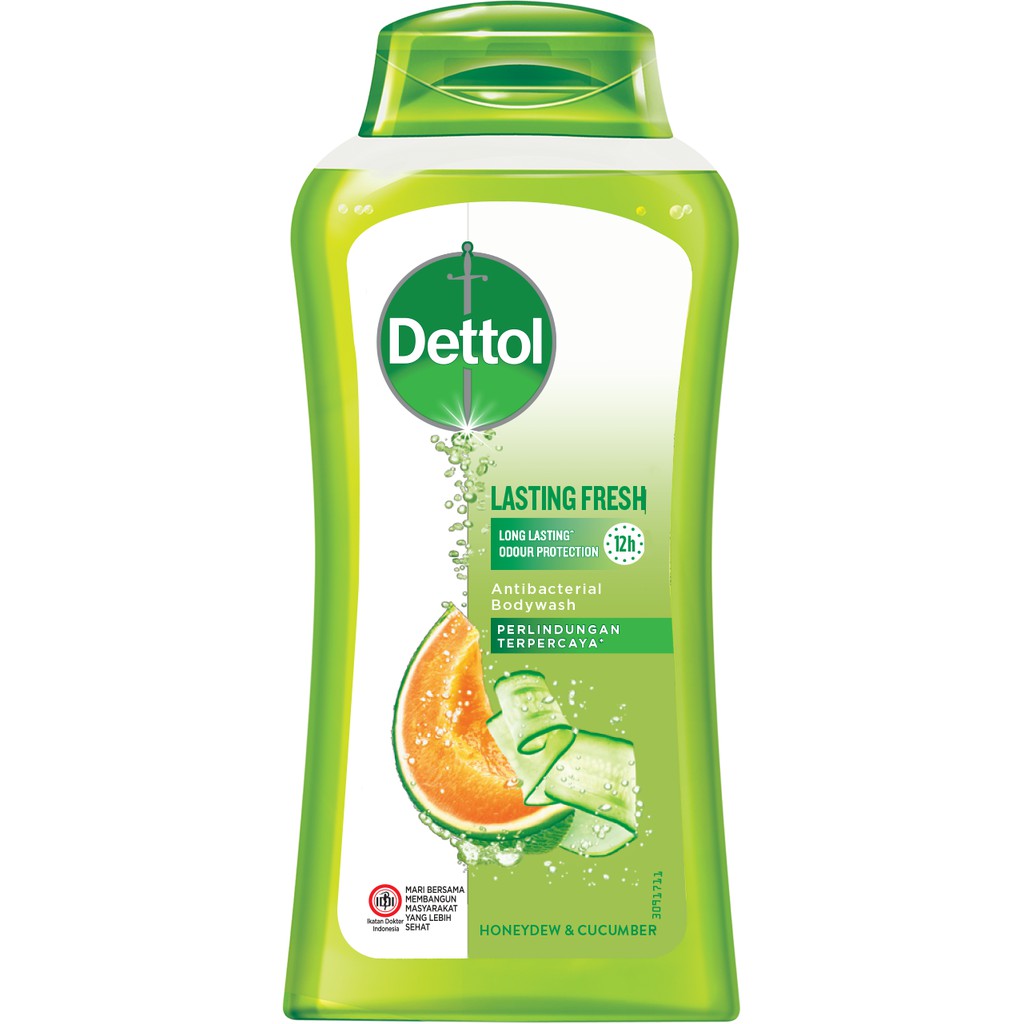  Dettol  Sabun  Mandi Cair Anti Bakteri Lasting Fresh 300 gr 