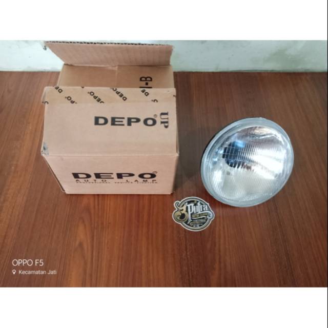 Reflektor lampu depo deppo h4 original improt taiwan 5 inchi