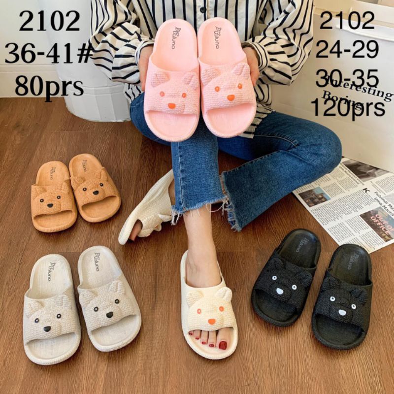 Sandal Wanita Jelly Lucu Karakter Karet Boneka 2102