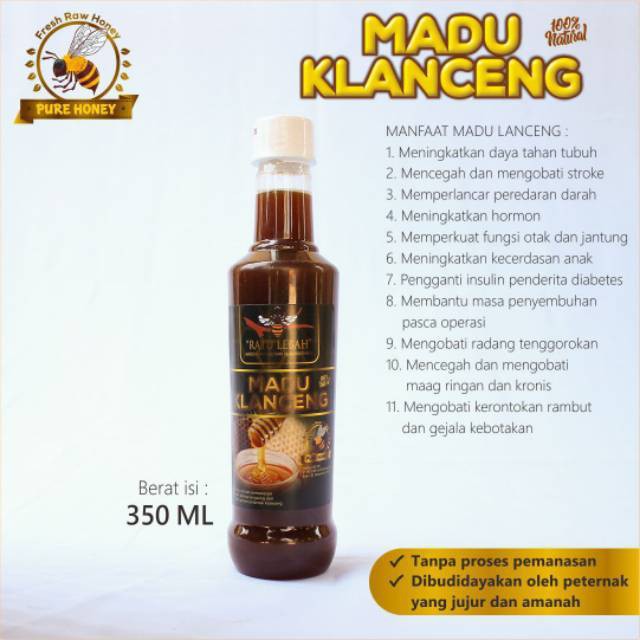 Nego Jual Madu Klanceng Asli 350 Ml Madu Lanceng Murni Kelulut Trigona Madu Diabetes Indonesia