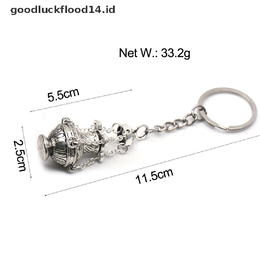 [OOID] Christian Incense Burner Keychain Religious Key Ring Jewelry Bag Car Pendant ID