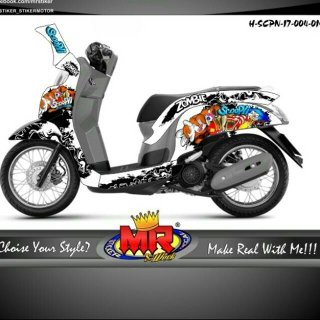  Stiker  Keren  Untuk Motor Gambar Gambar Stiker 