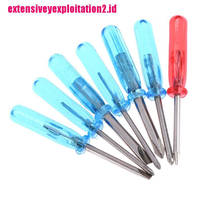 &lt; E2id &amp; &gt; 7pcs / set Obeng mini 45mm x 3mm Untuk Reparasi