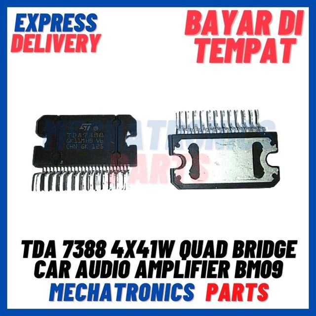 [SMC-9085] TDA7388 TDA 7388 4X41W QUAD BRIDGE CAR AUDIO AMPLIFIER BM09