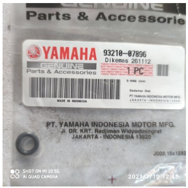 ORing Filter Oli Yamaha SCORPIO Z  / 93210-07896 * YGP 100 % ORIGINAL