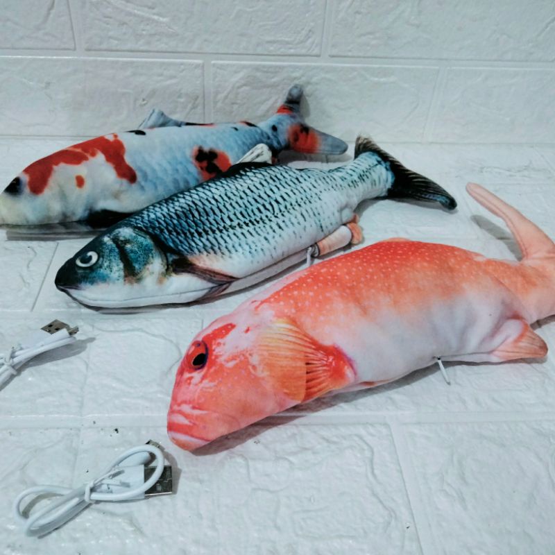 Ikan Bergerak / Dancing Fish / ikan tiktok goyang / ikan pukpuk bayi / alat pukpuk bayi tidur