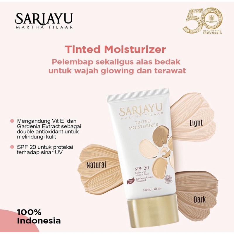 Sariayu Tinted Moisturizer SPF 20 30g