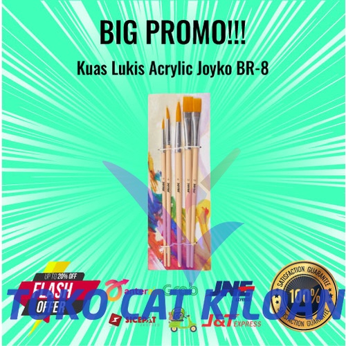 

Kuas brush Cat Akrilik/Cat Minyak dan Cat Air isi 5