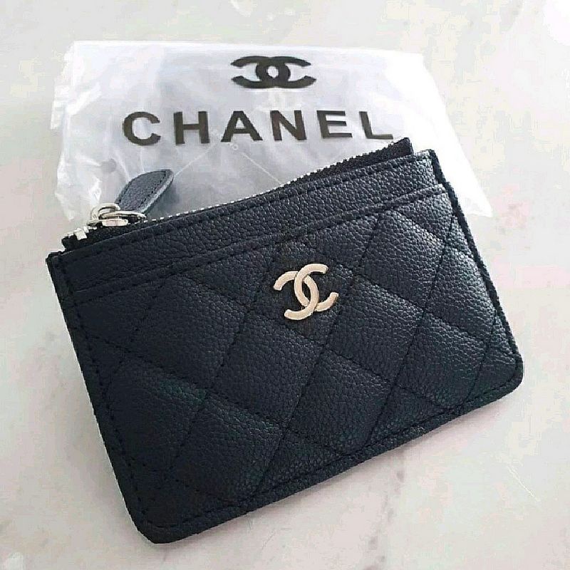 Brand New Chn3l Ori Gift Zip Card / Coin Wallet Original