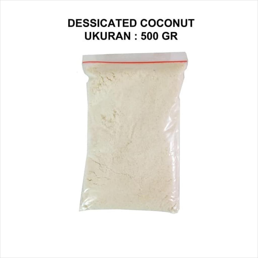 DESSICATED COCONUT - KELAPA PARUT KERING 500 GR HALAL EXPORT QUALITY