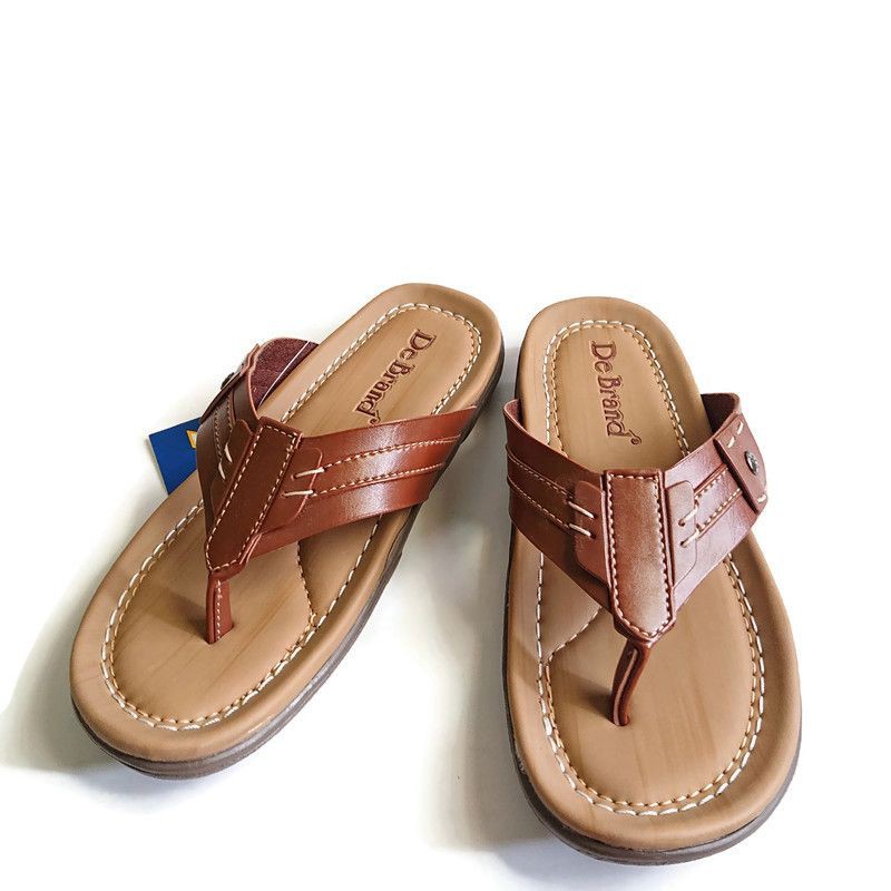 Sandal Jepit Pria Kulit Casual De Brand Original Murah Berkualitas