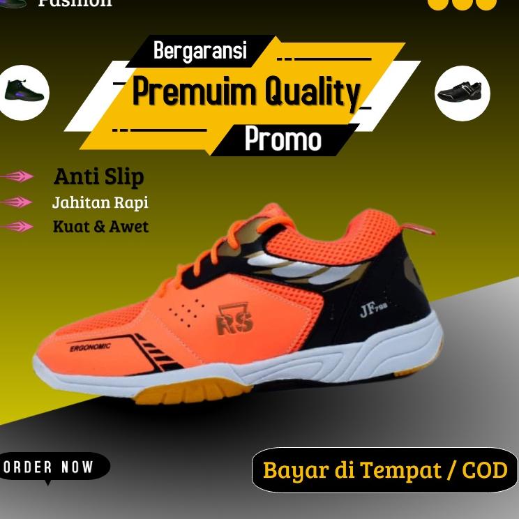 [KODE 8D9BE] Sepatu Sport Badminton Pria Sepatu Sneakers Outdor Olahraga Sepatu Voli Sepatu Bulu Tan