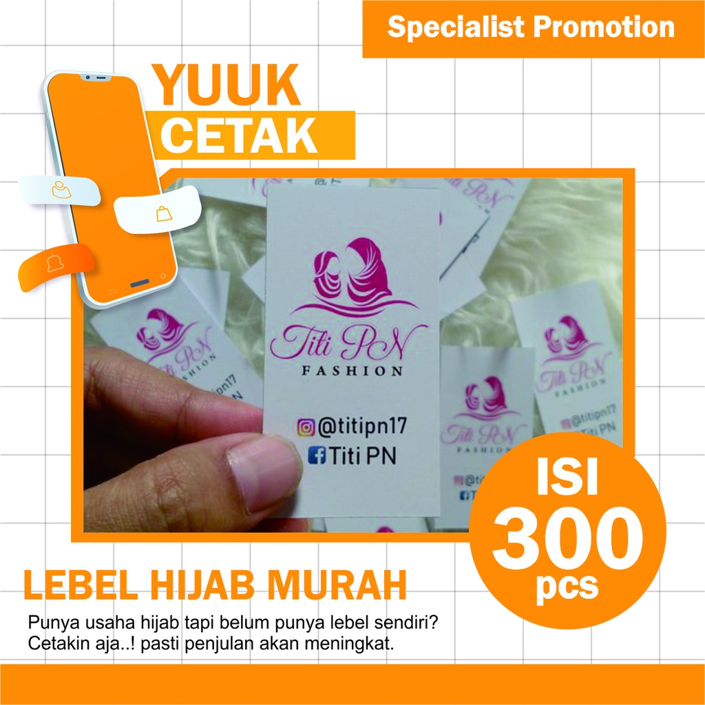 

lebel hijab/ hangtag/ hangat hijab/cetak lebel hujab/ cetak hangtag/ lebel kerudung