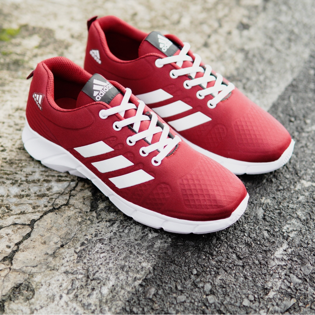 Sepatu Pria Kasual Kets Sneakers Adidas Robot Merah