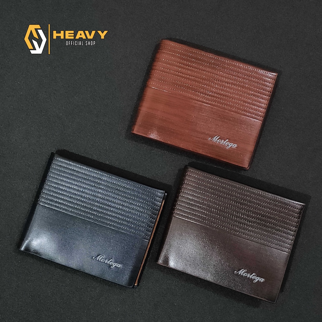 Mortega - Dompet Pria Lipat PU. Leather Wallet Premium - Dompet Cowok Mortega - 01