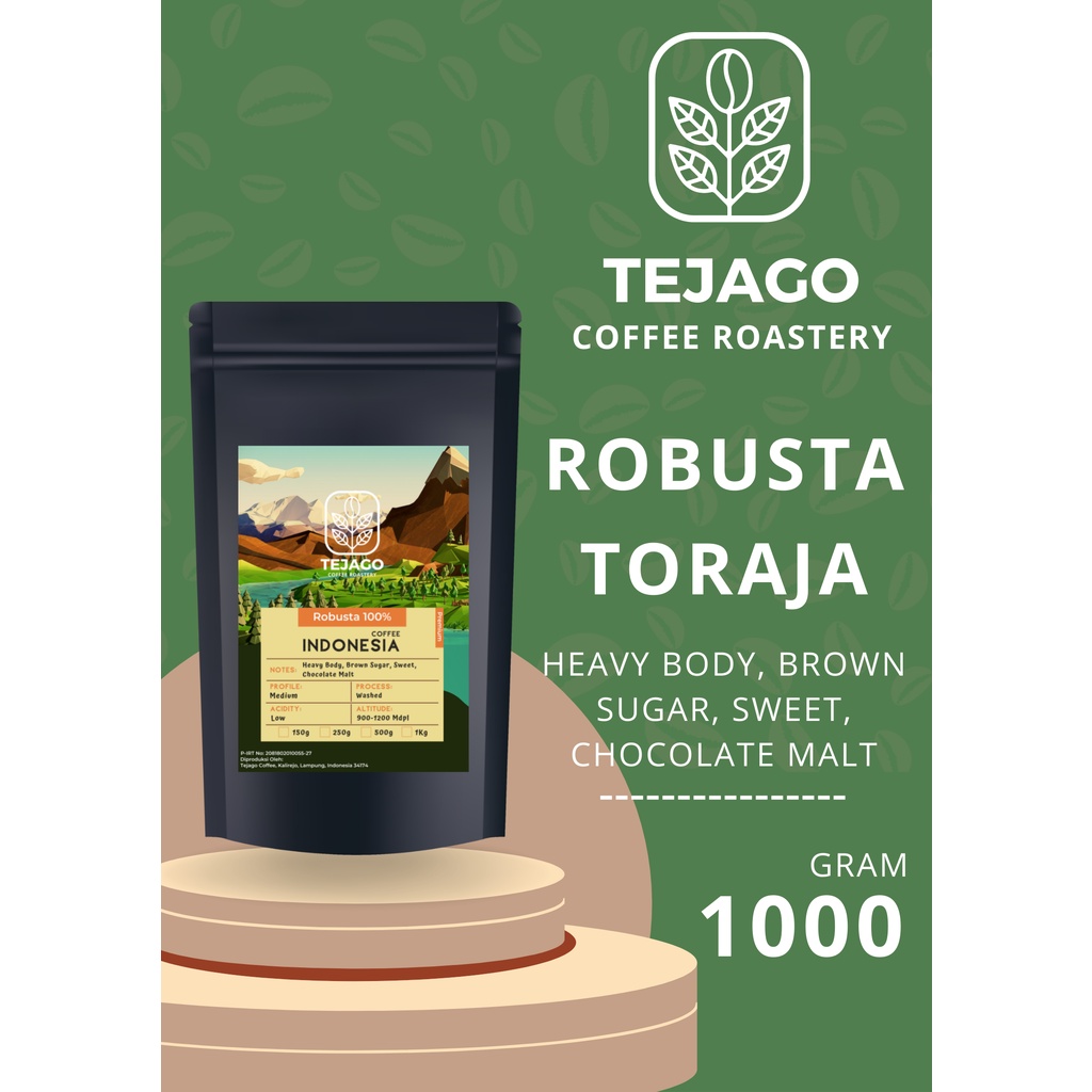 

Kopi Robusta Toraja Premium Grade 1 Kopi Bubuk 1 kg
