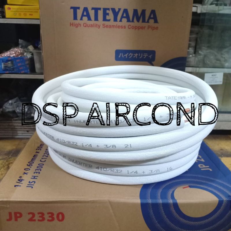 Pipa AC Tateyama 1/2pk 3/4pk 1pk R32 R410  permeter