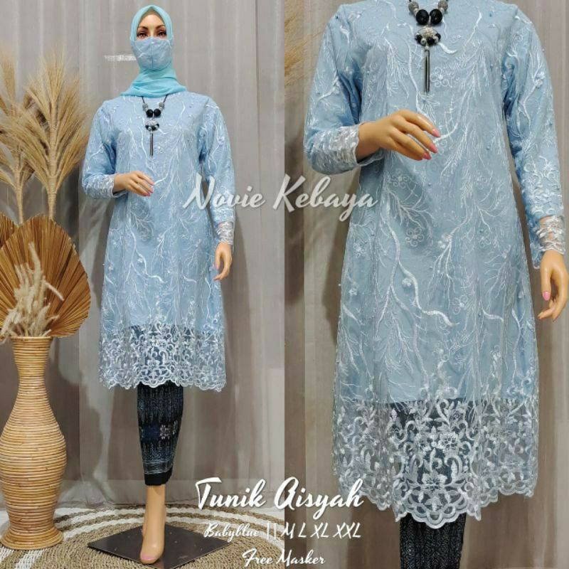 SET KEBAYA TUNIK KEBAYA MODERN KEBAYA PESTA KEBAYA TUNIK MODERN KEBAYA BRUKAT TILLE