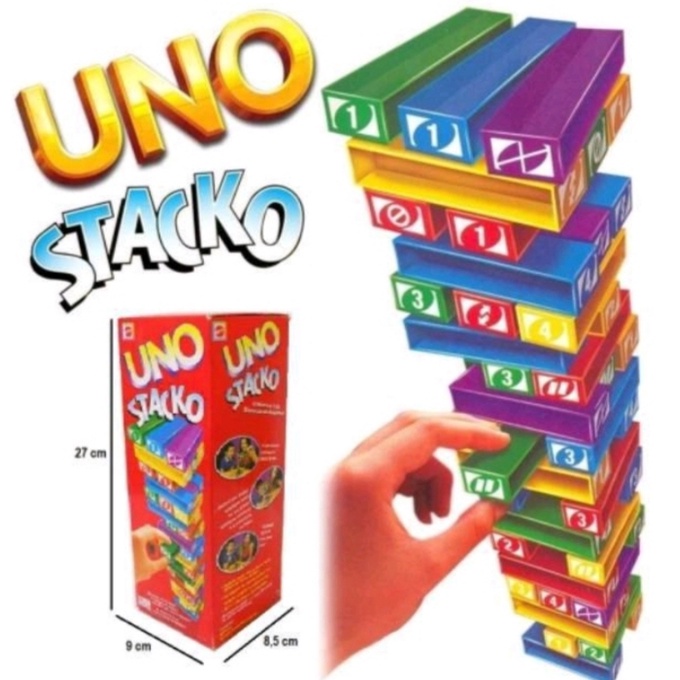 Paket Uno Stacko + Kartu Uno Card