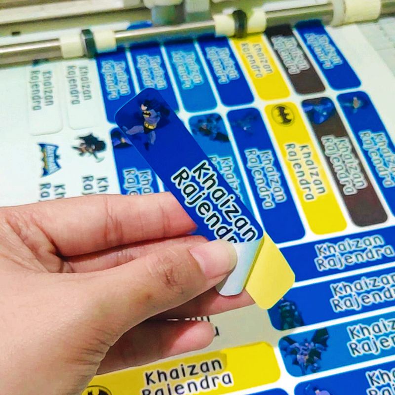 

LABEL STICKER NAMA ANTI AIR WATERPROOF BATMAN (60PCS)