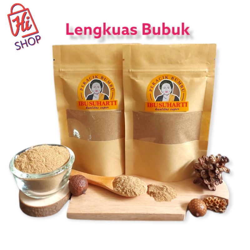 

Ibu Suharti - Rempah Lengkuas Bubuk Murni Bumbu Dapur Laos Bubuk Pure Galangal Powder Kualitas Premium