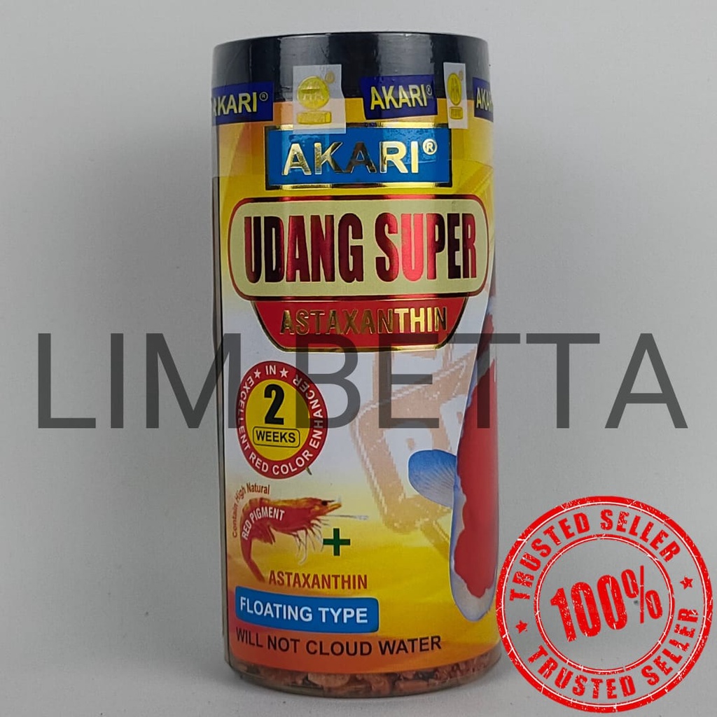 (BOTOL) AKARI UDANG SUPER ASTAXANTHIN 40 GRAM / UDANG KERING