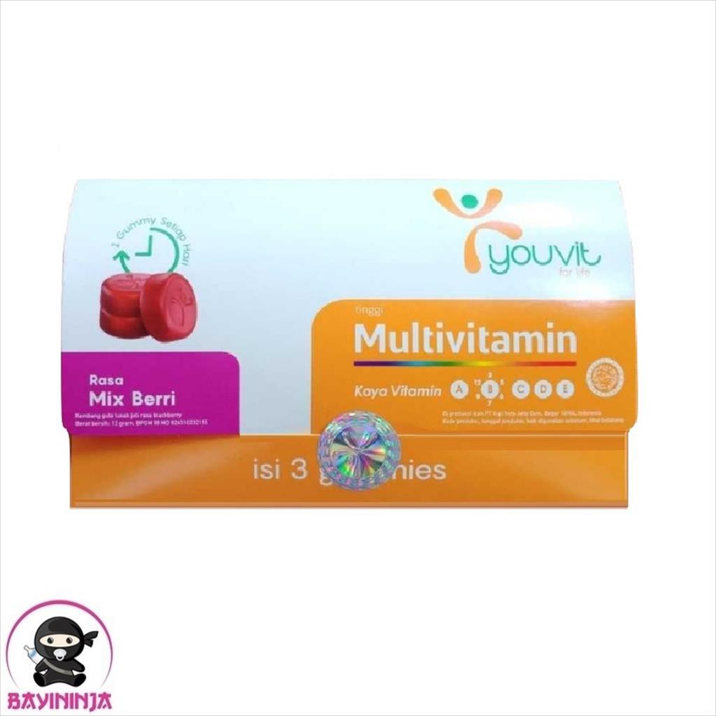 Jual Youvit Multivitamin Dewasa Mix Berri Sachet Isi 3 Pcs Shopee