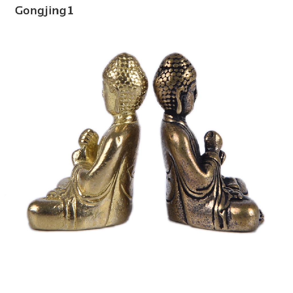 Gongjing1 Patung Buddha Thailand Mini 2 Warna Untuk Dekorasi Rumah