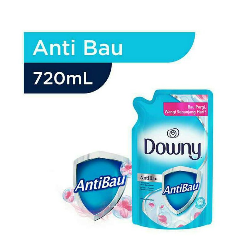 Pewangi downy anti bau, sweetheart dan gentle 720 ml