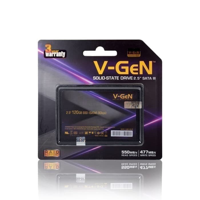 SSD 120GB V-GeN SATA 3 | SSD Laptop Komputer VGeN 120 GB SATA III