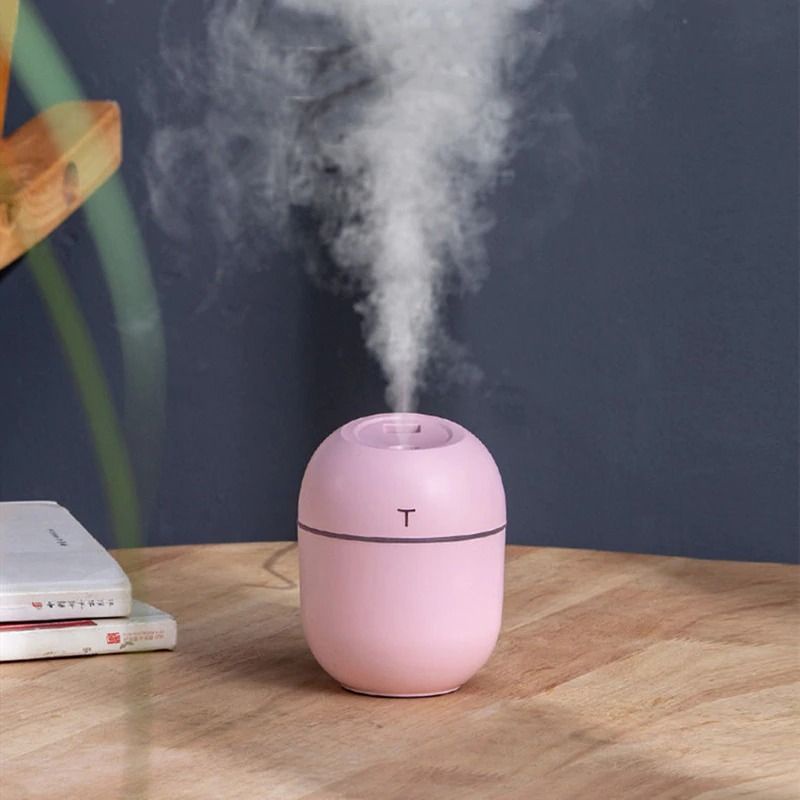 HUMIDIFIER HUMIDIFER PURIFIER DIFFUSER 220ML PELEMBAB UDARA RUANGAN ESSENTIAL OIL BLUE LONJONG