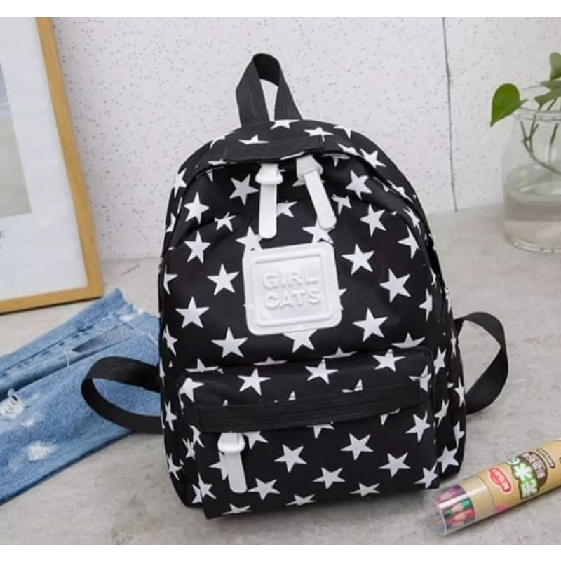 Tas ransel mini anak perempuan motif bintang/ransel mini anak  terbaru