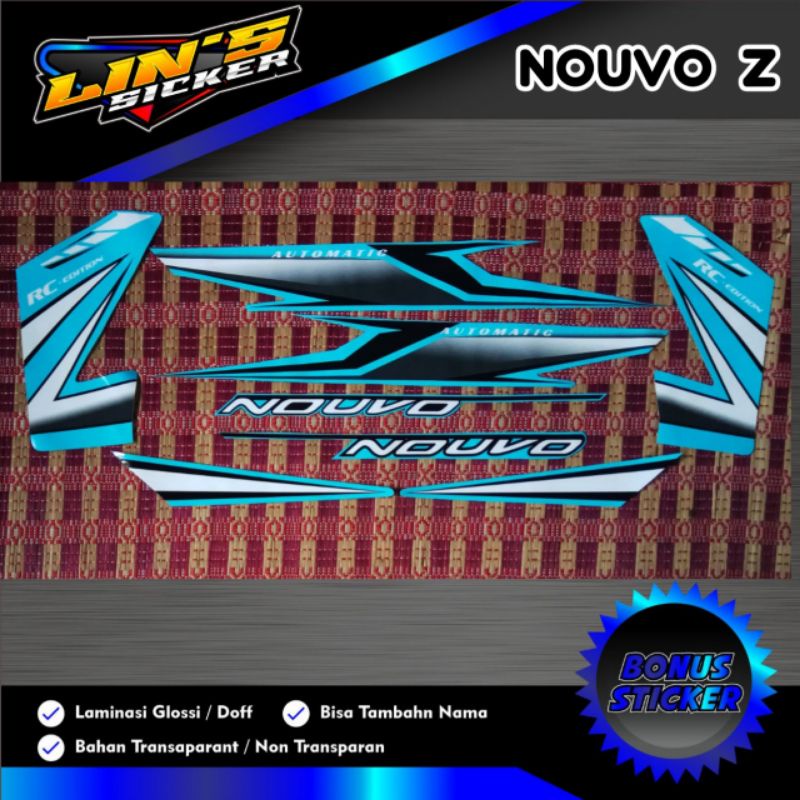 Striping Nouvo Z Rc Glossy Hijau Tosca