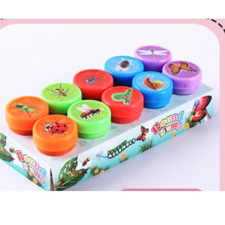 

HNS stempel stamp cap anak dino, wild animals, smile, vegie, sea animal, princess, hellokitty 【 10
