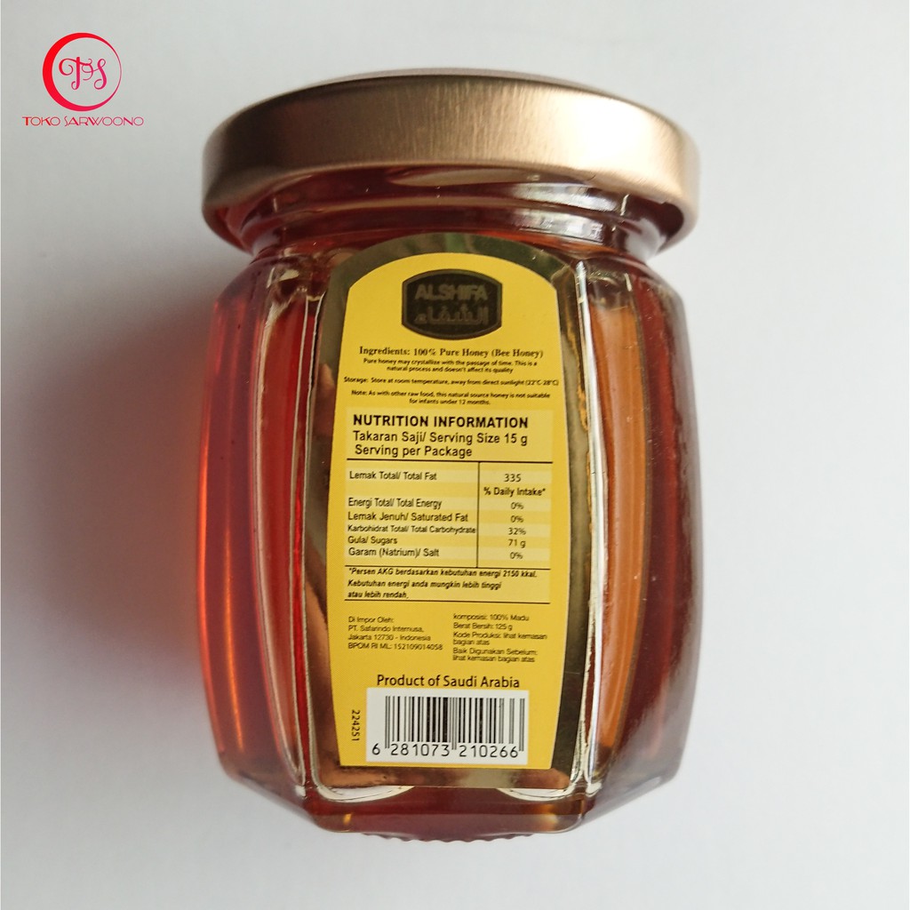 Madu Al Shifa 125 g - Alshifa Natural Honey