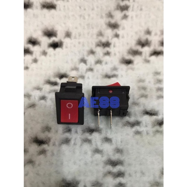 Saklar Switch Kalkulator Kecil 2P On Off Merah dan Hitam