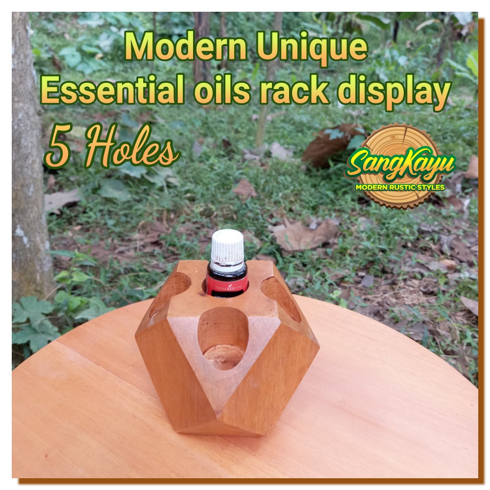 Rak essential oil rack display Unik 005 tempat minyak aroma therapy