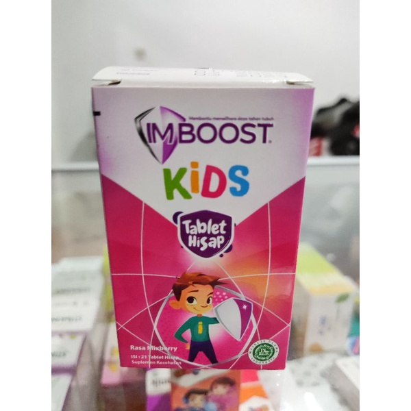 IMBOOST kids tablet hisap rasa mixberry isi 21 tablet