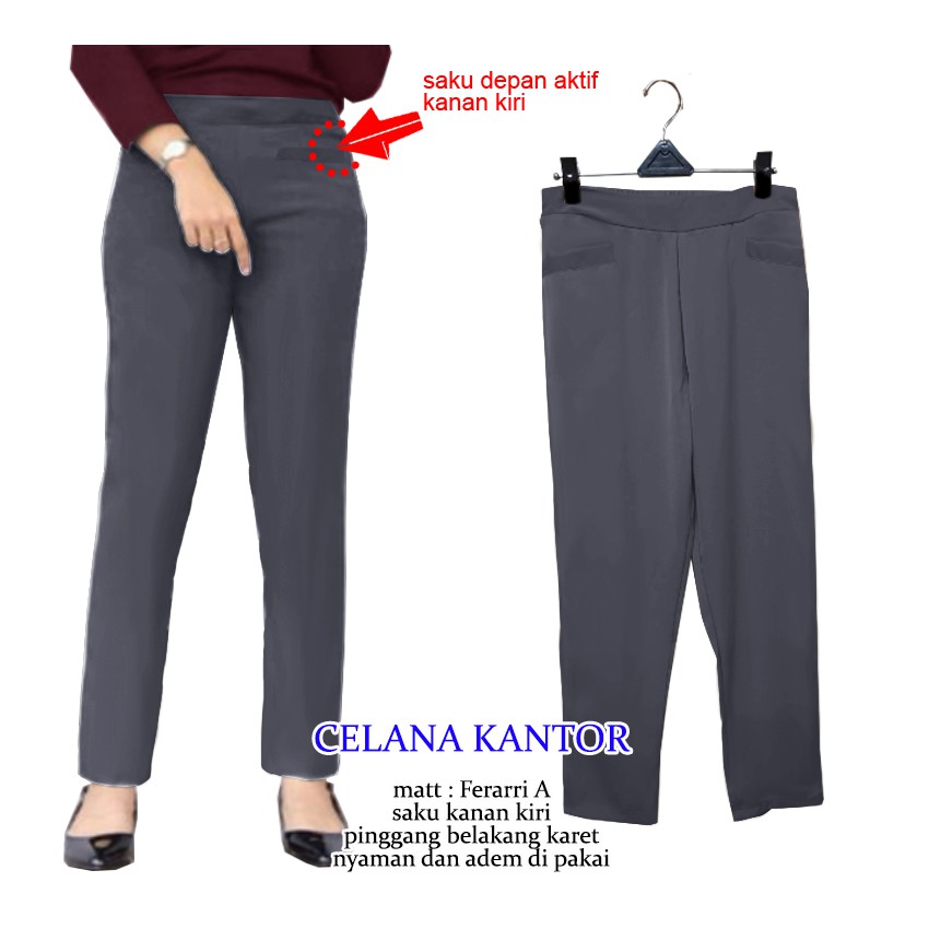Celana Kantor Kantong Depan - Central Grosir Fashion (CGF) - Ukuran L-XXL - Matt Ferrari